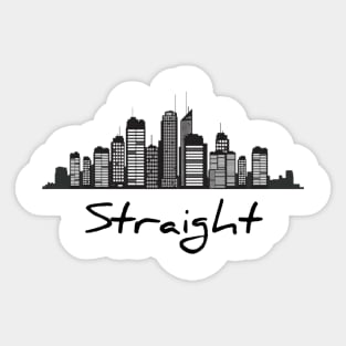 Straight Architechture Sticker